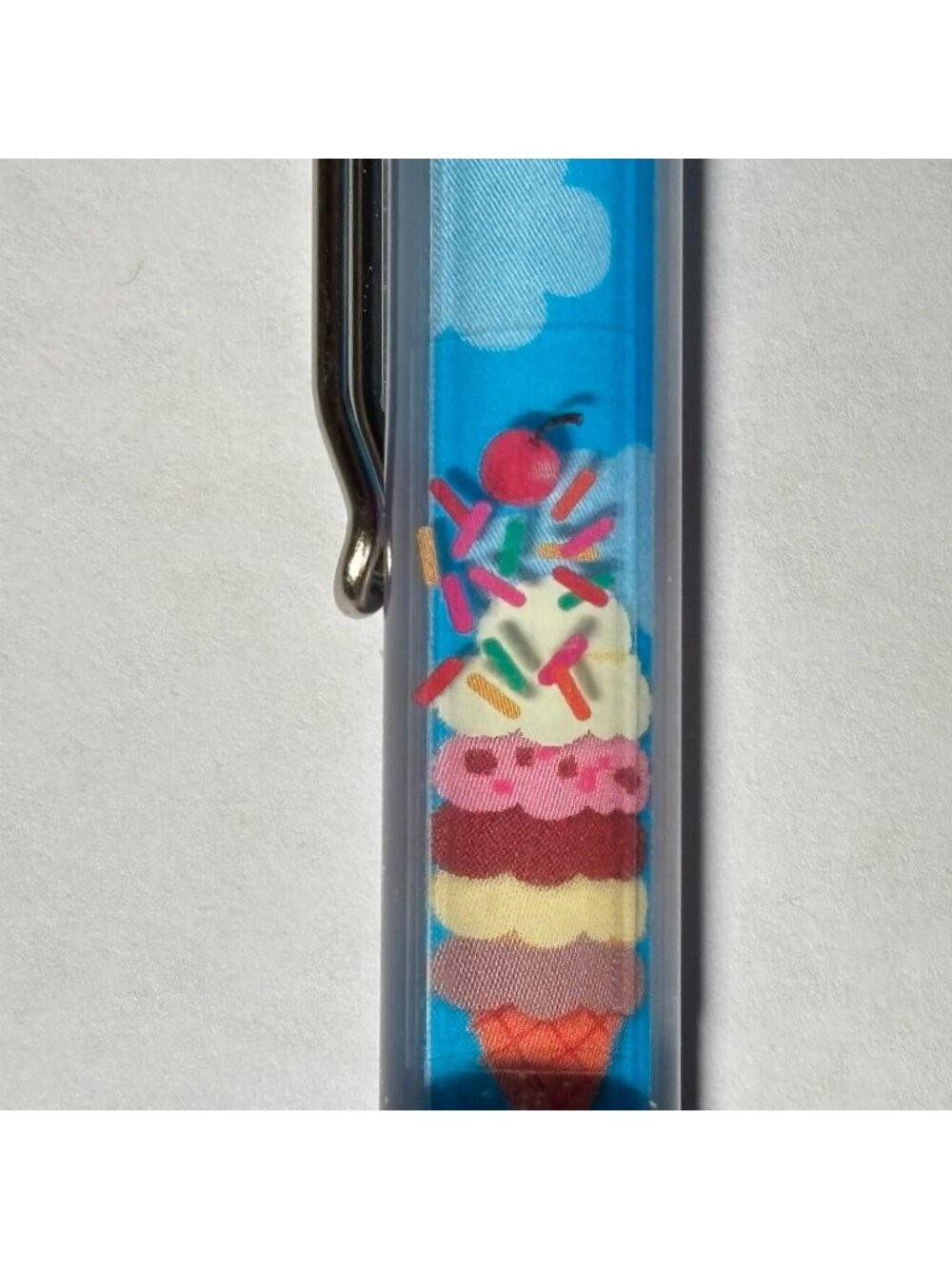 Ben & Jerry's Ice Cream Cone Floaty Pen Souvenir Advertising Promo Sprinkles